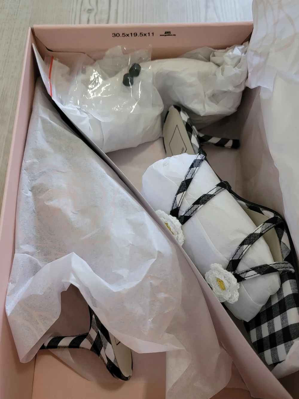 NIB Dolce Vita × For Love & Lemons Bete Heeled Sandals Gingham With Floral Sz 8